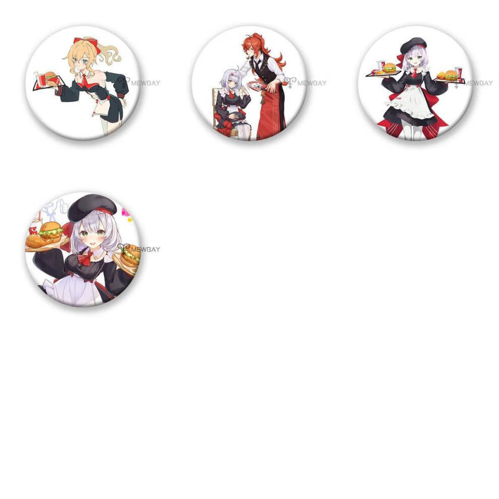 原神肯德基联动徽章 原神kfc肯德基联动徽章异世寻味诺艾尔迪卢克钟离