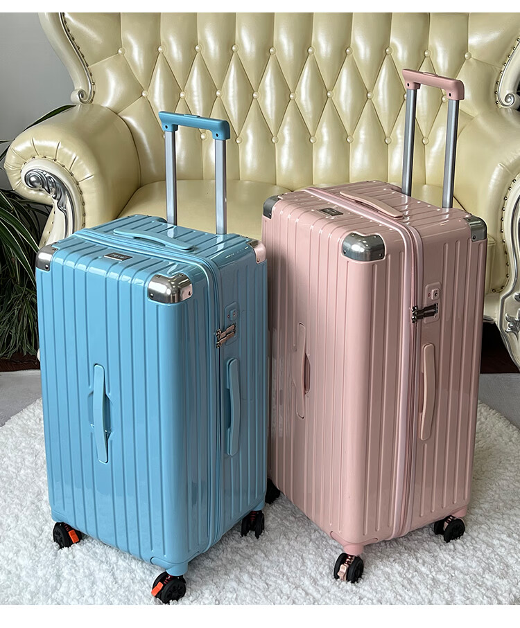 【高颜值】璐璐凯帝(rurukaidi)轻便大容量行李箱女28吋拉杆箱男学生