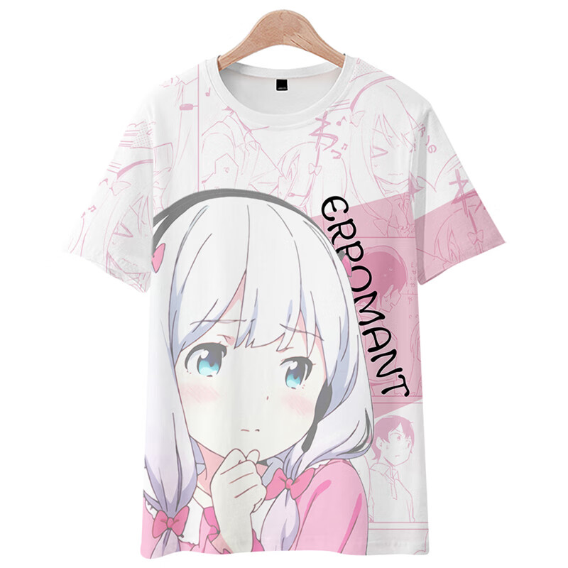 我的妹妹是黄漫老师和泉纱雾周边短袖t恤麟月动漫二次元夏季休闲宽松