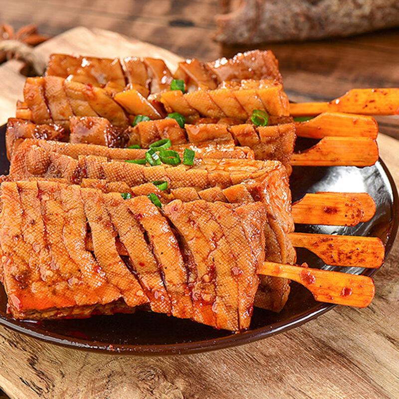 兰花串兰花干素肉香辣豆腐干豆干零食武冈豆干豆制品 烧烤味80包