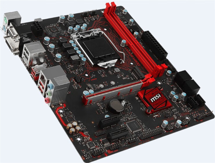 微星b250m b150 h110 b360 b365 h310 z170主板1151针 dd 黑色【图片