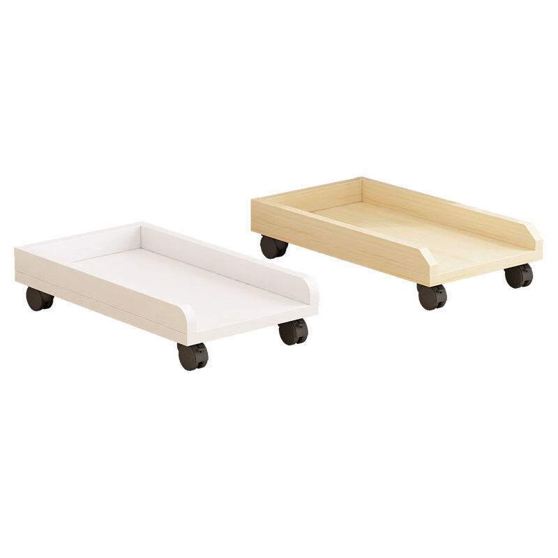 主机架主机托可移动台式电脑主机架托架简约电脑主机箱底座架 苹果木