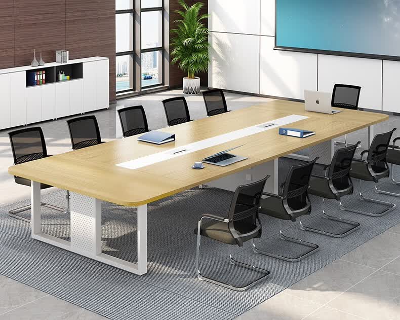 晓黎家具会议桌长桌大型小型简约现代洽谈接待办公桌椅组合长条桌会议