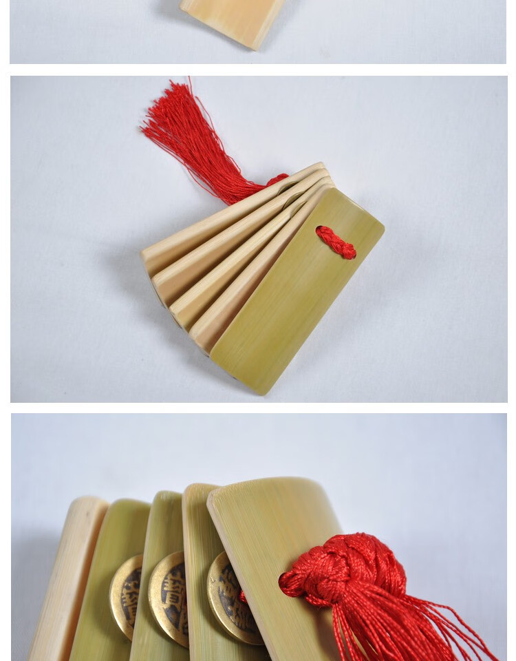 快板竹板山东天津快板成人儿童学生响板演奏级老竹快板 原色儿童快板