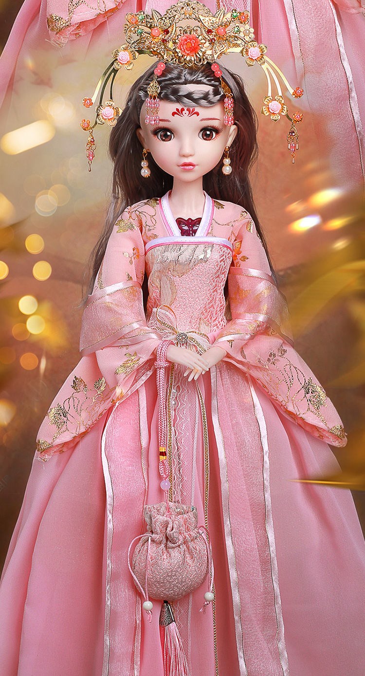 芭比娃娃古装汉服衣服换装洋娃娃玩具女孩公主婚纱古代服饰中国风 韵