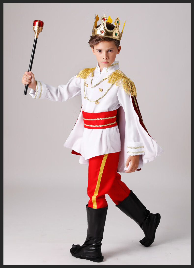 60万圣节儿童服装男童国王王子表演服礼服cosplay扮演幼儿园演出服
