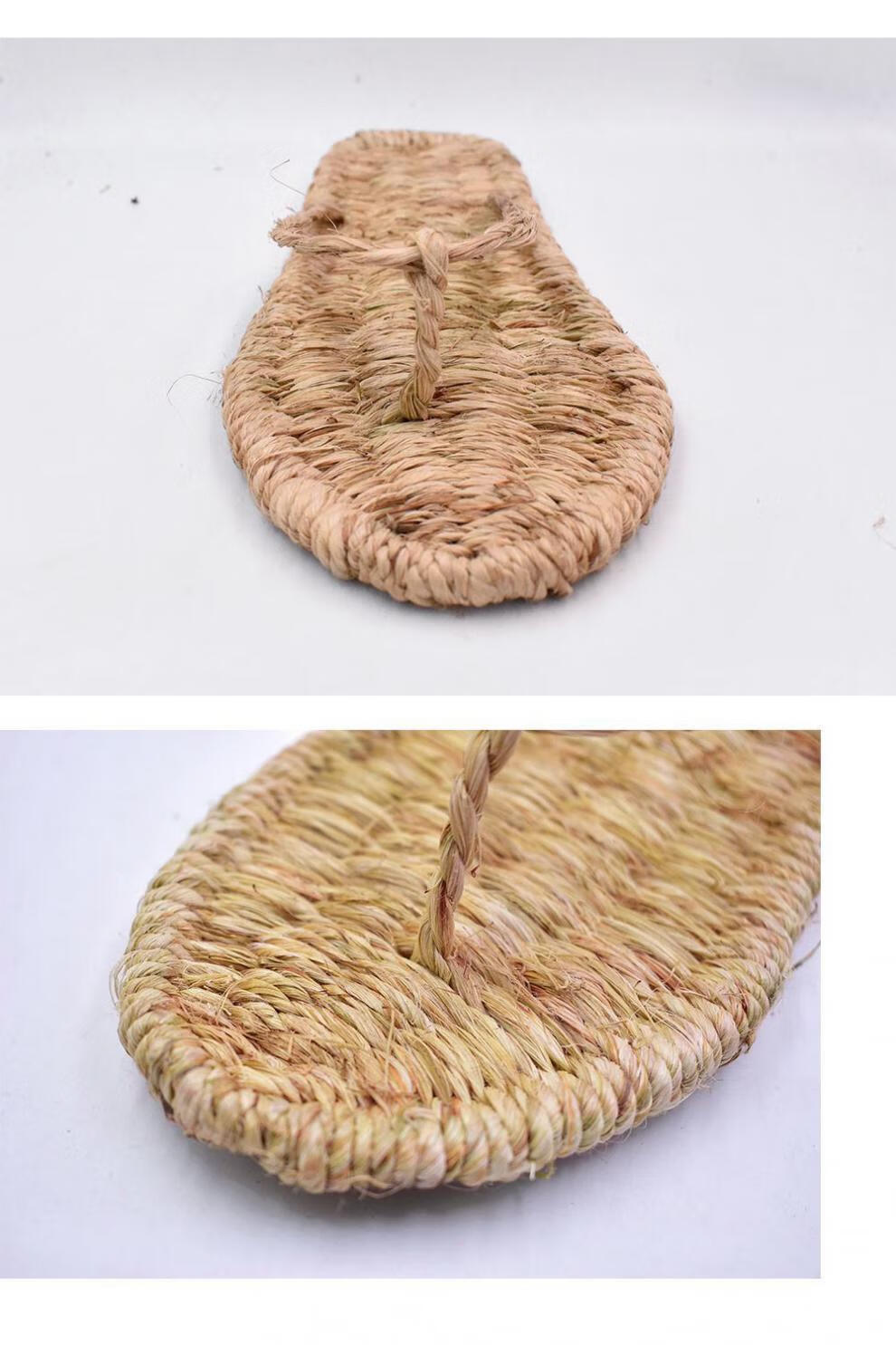 乐洛蒂草鞋男草鞋男款传统红军纯手工编制织青苎麻透气天然潮古朴民族