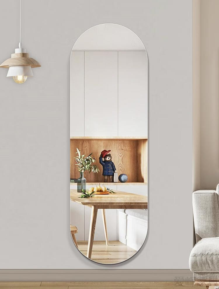 全屋整装定制立镜亚克力镜子镜子全身落地式镜子贴墙自粘一整片装试衣