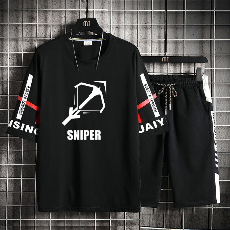 明日方舟干员术士特种阿米娅动漫游戏男女夏季短袖短裤套装 白衣黑裤1