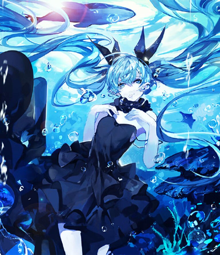 初音未来深海少女 【魔盒】gsc vocaoid miku 专用展示盒 简易配置