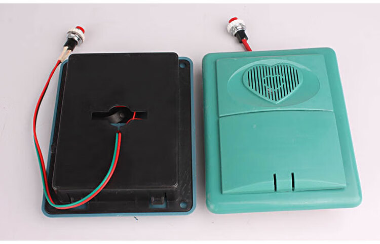 老式门铃带按钮防盗门地球有线叮咚家用带线带电池隐形呼叫器褐色叮咚