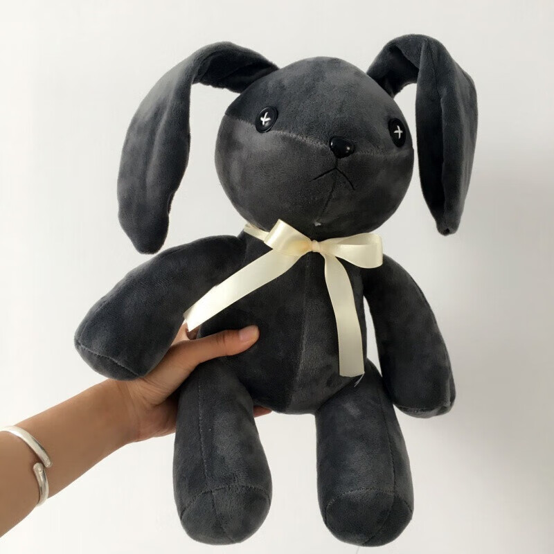 之空春日野穹穹妹的兔子玩偶cos公仔军绿色加耳朵全长45厘米坐高30厘