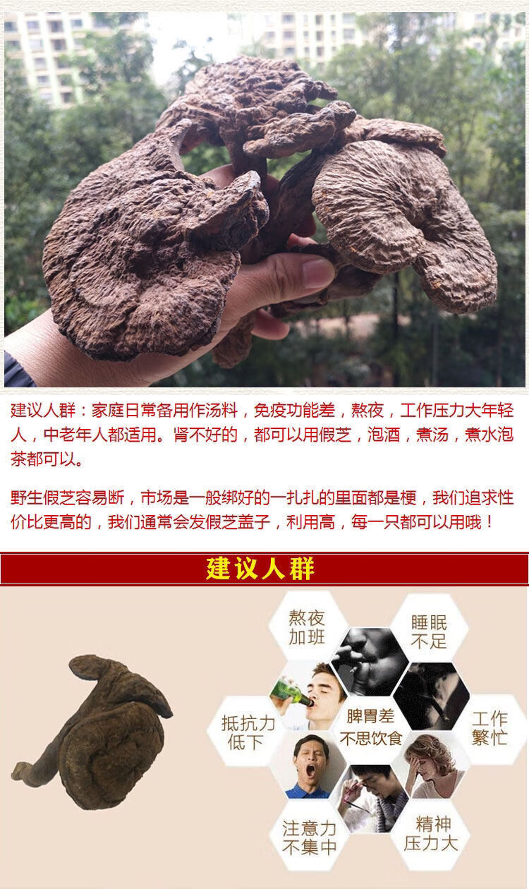 血灵芝云南深山野生乌香灵芝皱盖灵芝长颈灵芝 1000g【图片 价格 品牌