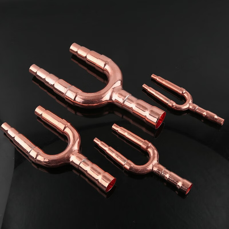 优品定制美的中央空调分支器01c02c03c04c05c多联机分歧管空调铜配件