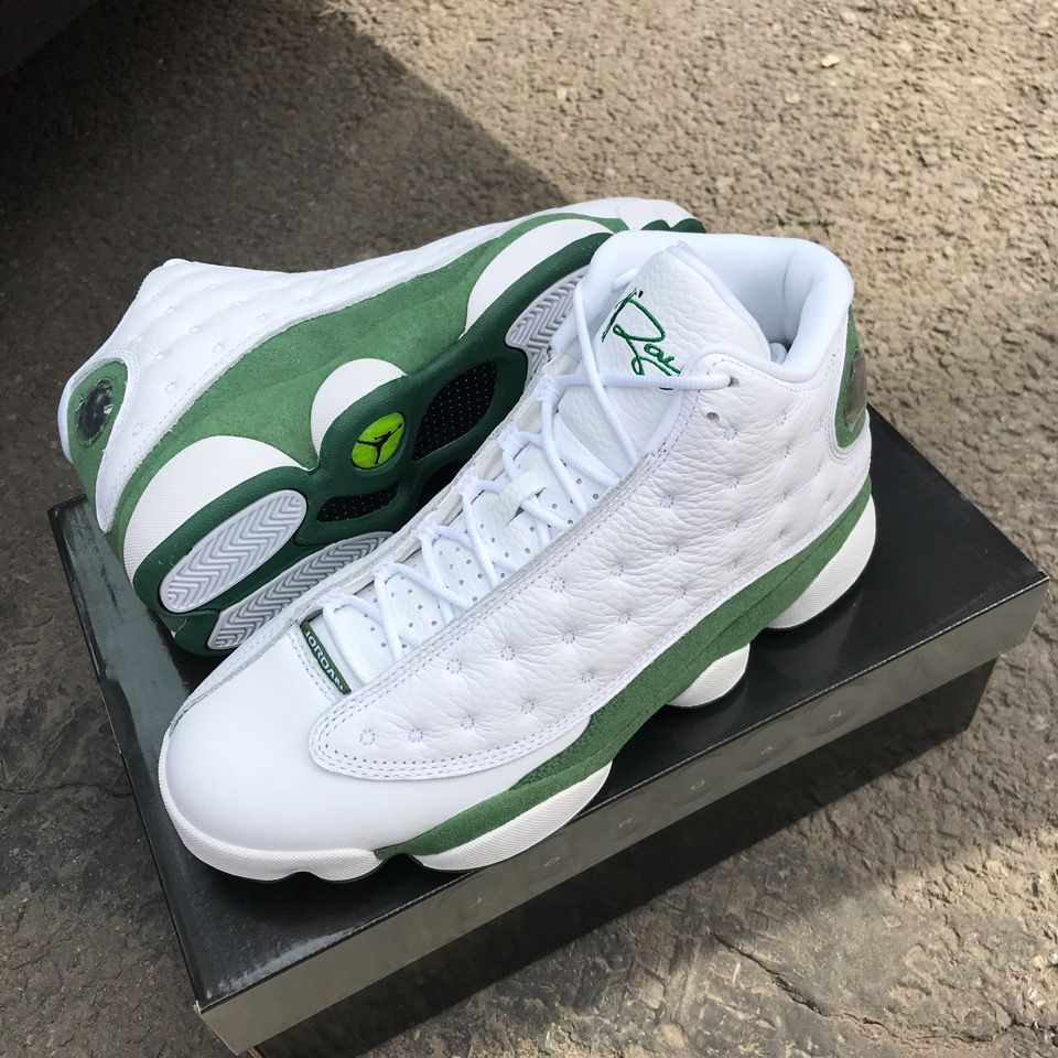 【官方自营旗舰店】运动鞋air jordan 13 雷阿伦 13白绿 雷阿伦配色