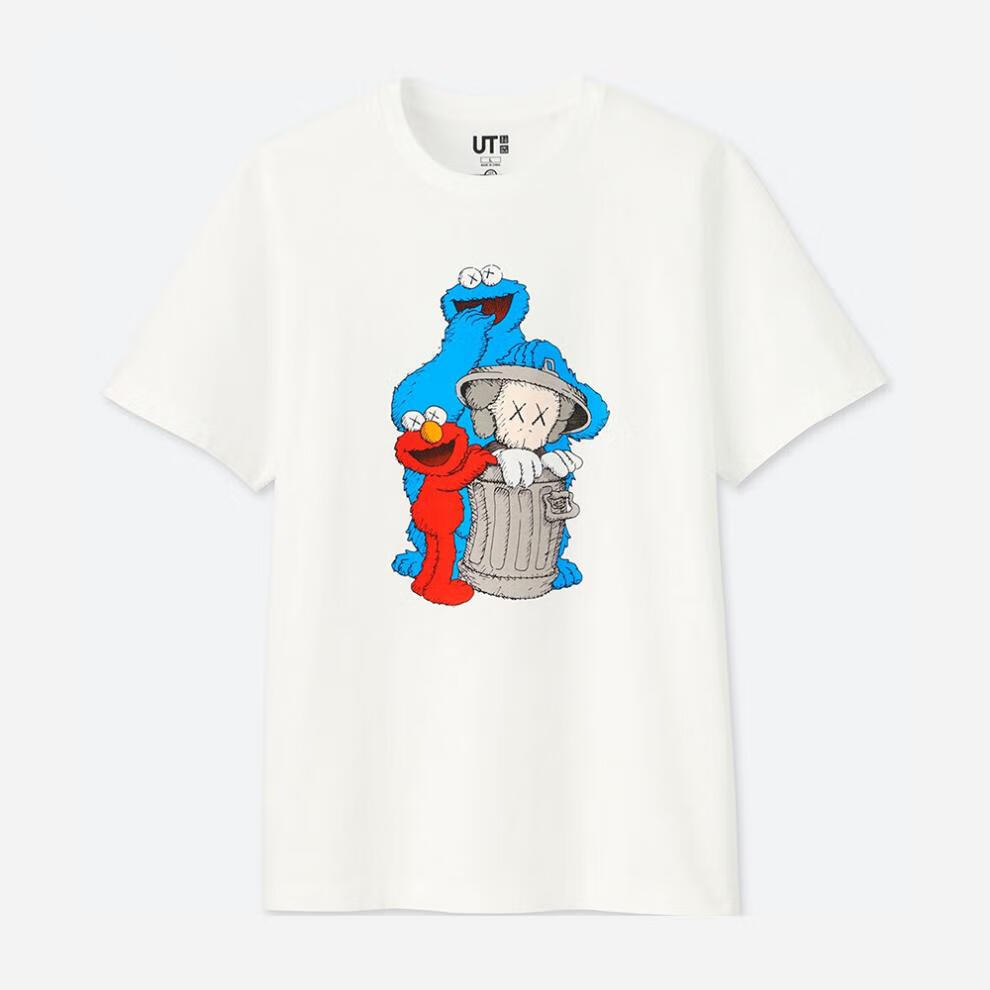 商场同款优·优·衣库芝麻街宽松圆领短袖2020夏xsesamestreet印花t恤