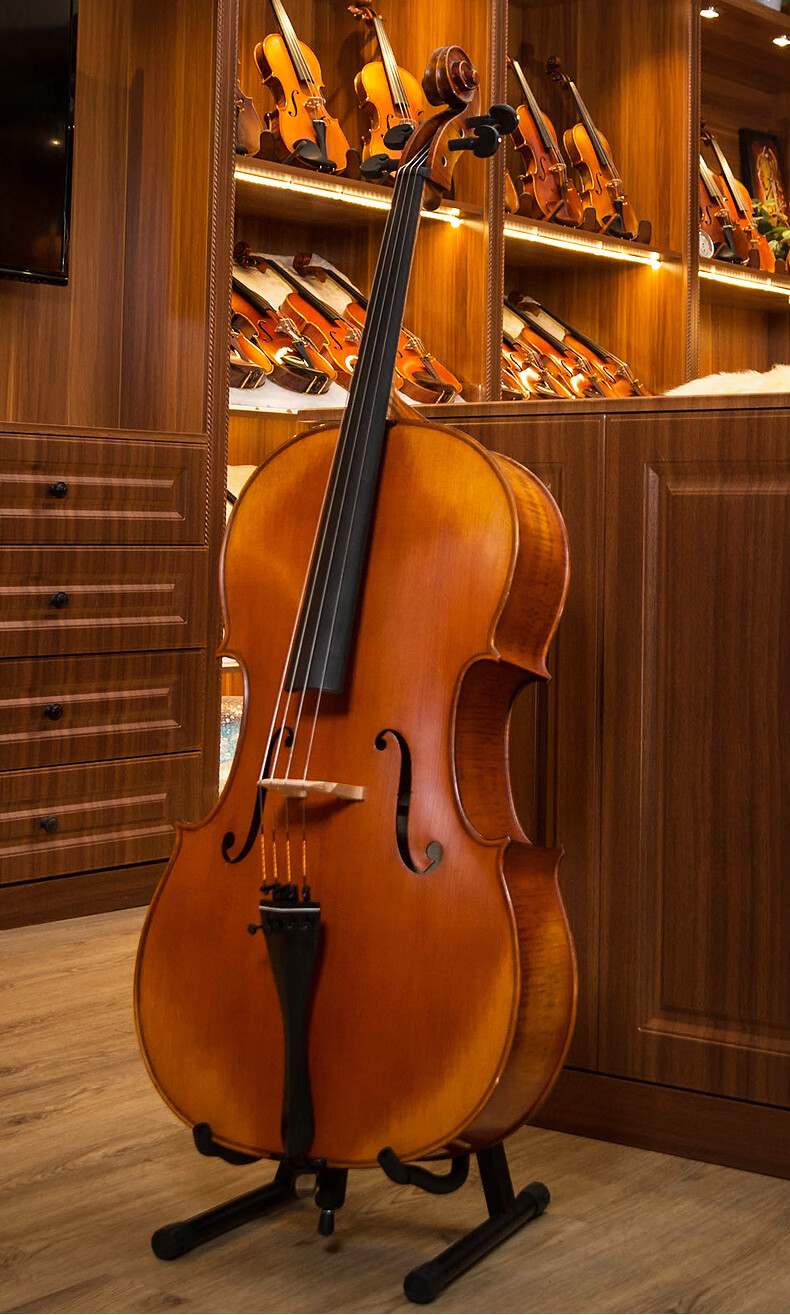 (christina)大提琴欧洲原装进口手工大提琴虎纹演奏收藏考级进阶乐器