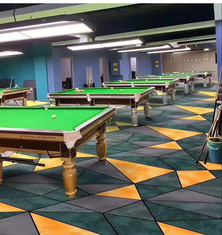 阻燃满铺印花地毯台球厅地毯专用印花定制高端酒店满铺大面积台球室