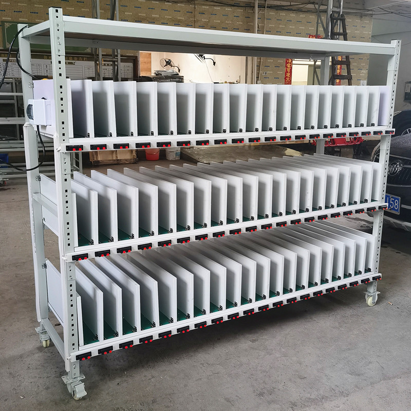 老化架测试架带轮多层usb电源排插防静电多功能置物架移动周转车soumi