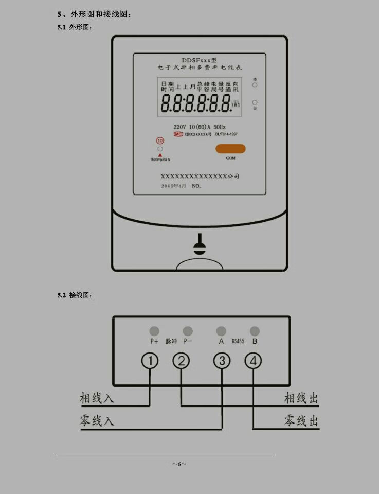 智能电表指示灯示意图图片