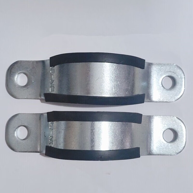 重型双立管卡固定器金属铁管夹镀锌水管抱箍加厚国标绝缘型卡箍dn65