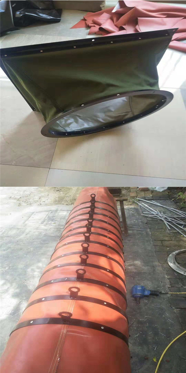 帆布风机软连接减震除尘伸缩通风管耐腐蚀硅钛软接头【图片 价格 品牌