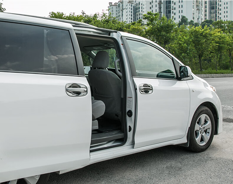 维诺亚 丰田塞纳门腕贴框sienna进口外门碗拉手真正304不锈钢配件改