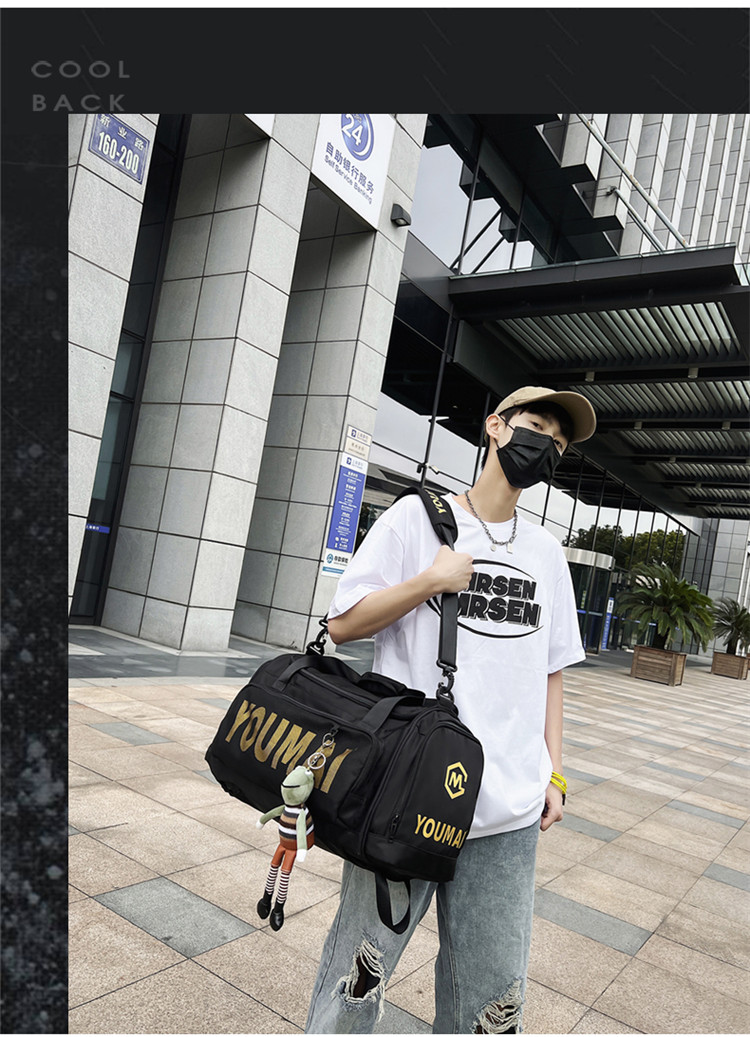 zara包包健身包男高级感体育生训练背包轻便手提包旅游行李袋双肩