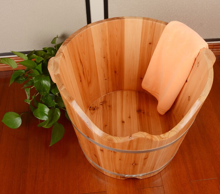 木桶坐浴桶臀浴盆坐浴盆女士私处臀浴桶家用大人熏蒸桶泡臀桶 60*48