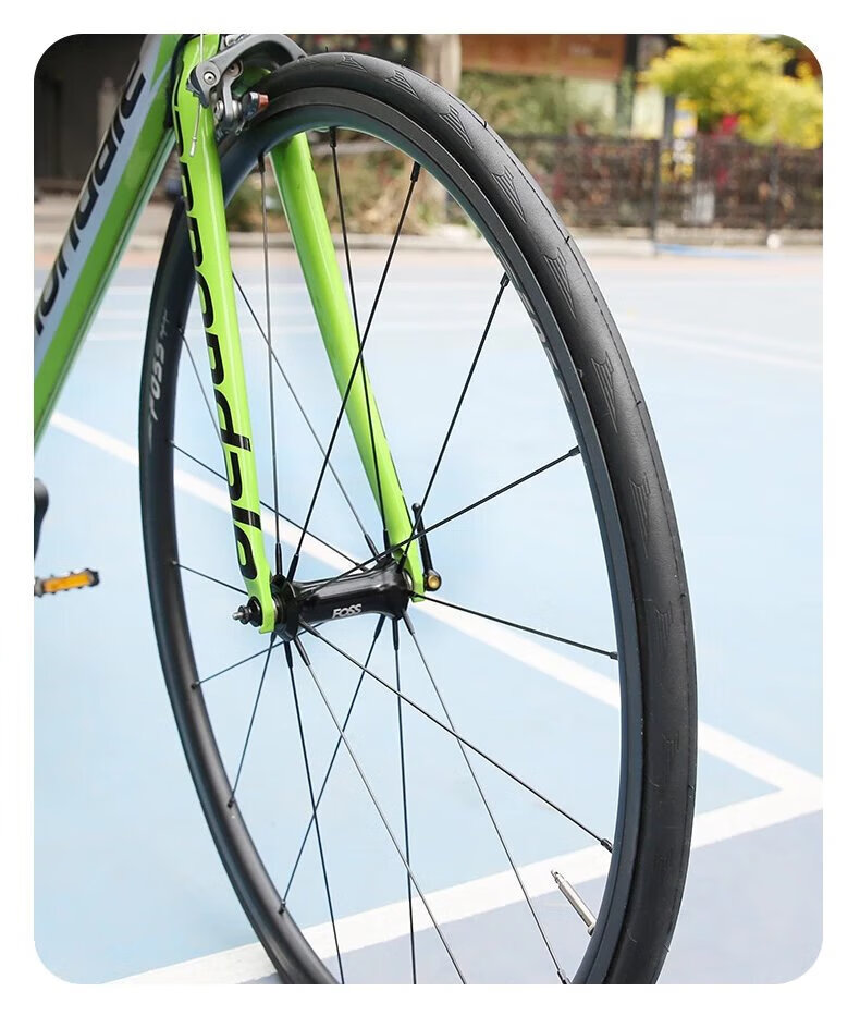 防刺黄边700*23c25c28c32c死飞自行车折叠真空轮胎马牌公路车外胎防