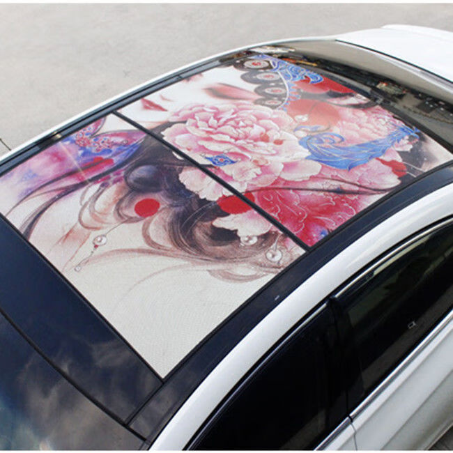新款2022货车后窗玻璃贴画贴膜个性图案文字人物装饰防水防晒隔热单透