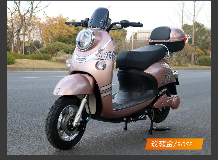 小龟王电动车48v60v72v小绵羊电动摩托车自行车电瓶车踏板车双人磨砂