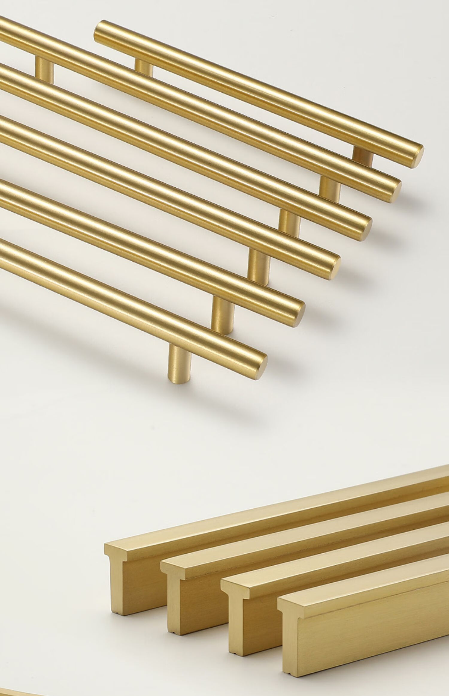 现代简约高档金色轻奢铜柜门拉手新中式黄铜衣柜橱柜抽屉把手t1111小