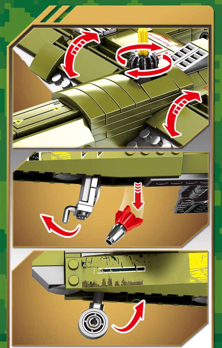 乐高二战小轰炸飞机图片