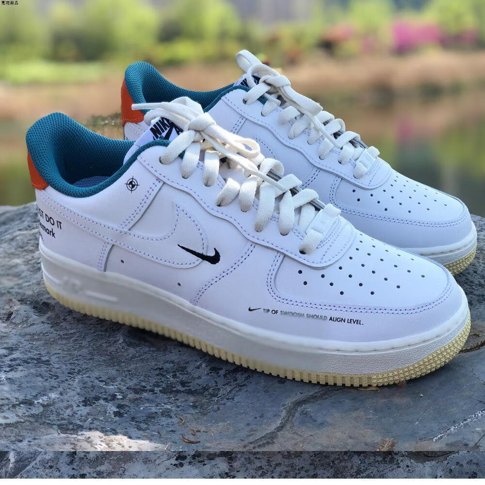 air空军一号纯原纯原af1小ow白绿橙韩版夏款男女板鞋d纯原0970-1 af1