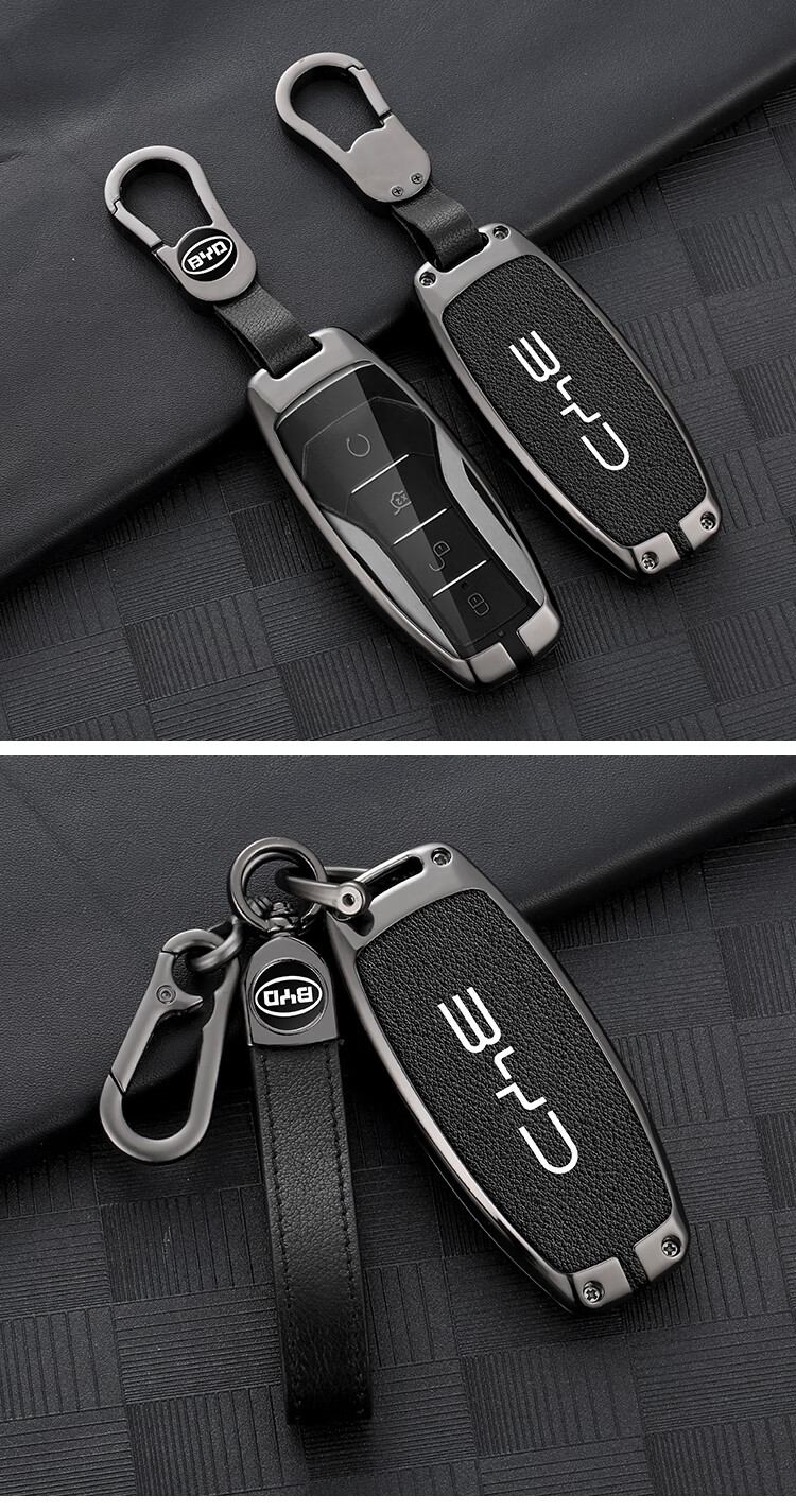 适用锌合金比亚迪唐ev唐dmi钥匙套2022款宋plusdmi秦pro元ev汉金属