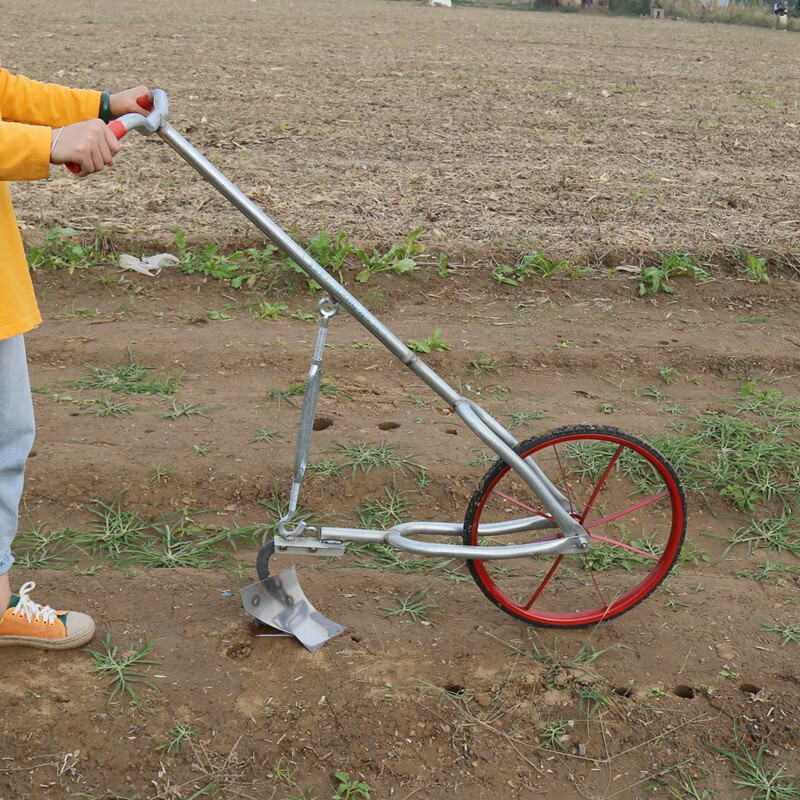 翻地松土神器锄草农用工具小型耕地开沟机家用锄草开沟犁起垄翻土