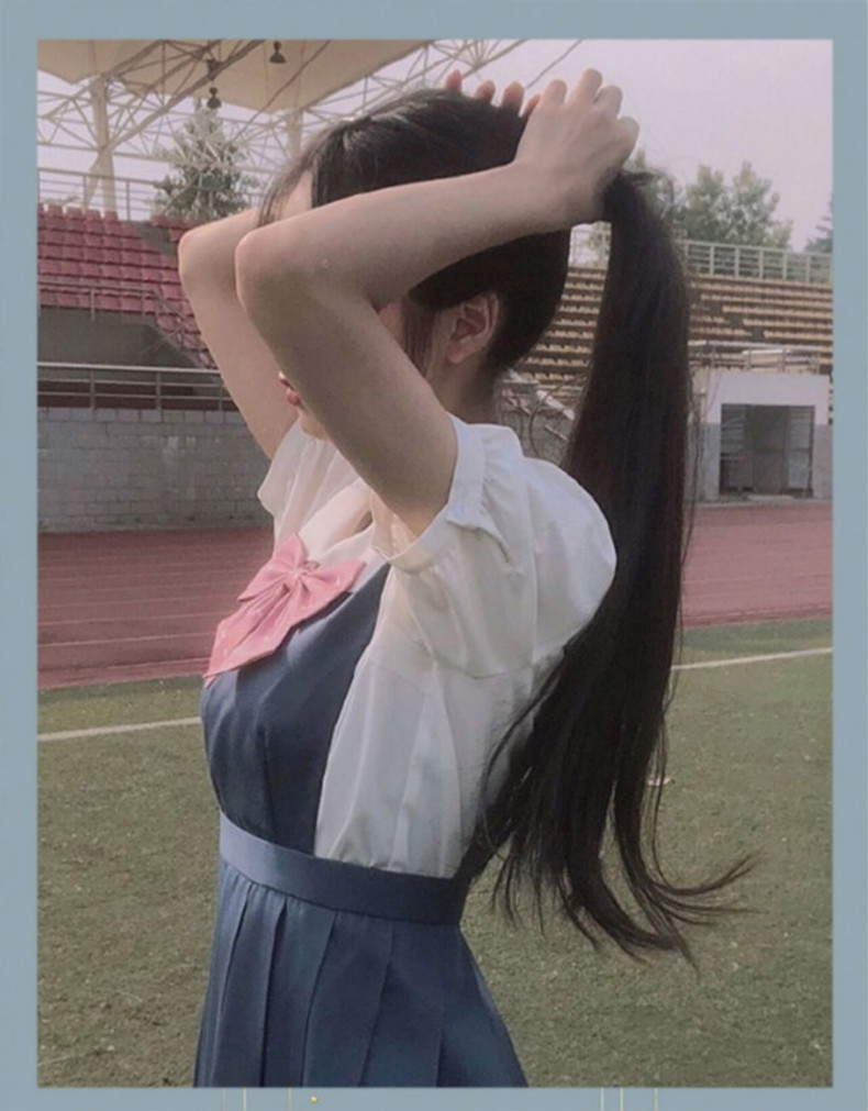 唐妮 假发女生长卷发抓夹式微卷jk双马尾大波浪自然隐形高辫子发饰