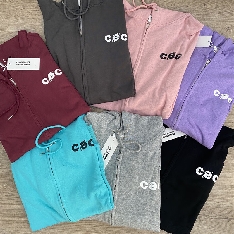 【正确版本】韩国潮牌chancechance连帽开衫卫衣女2022年秋季宽松cec
