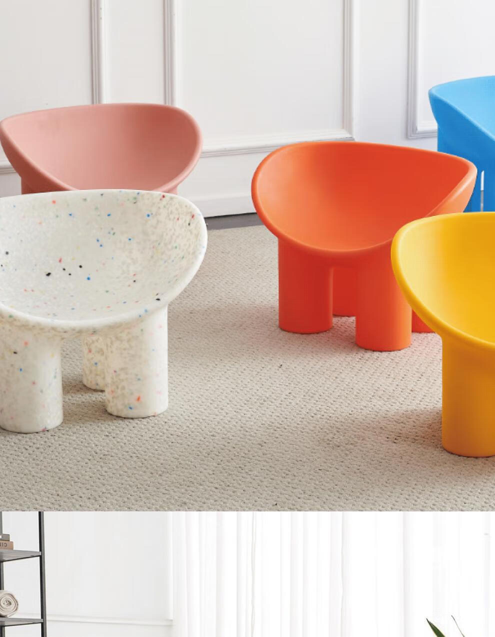 大象腿椅 大象腿椅子北欧设计师家具休闲单人沙发椅ins网红椅民宿凳子