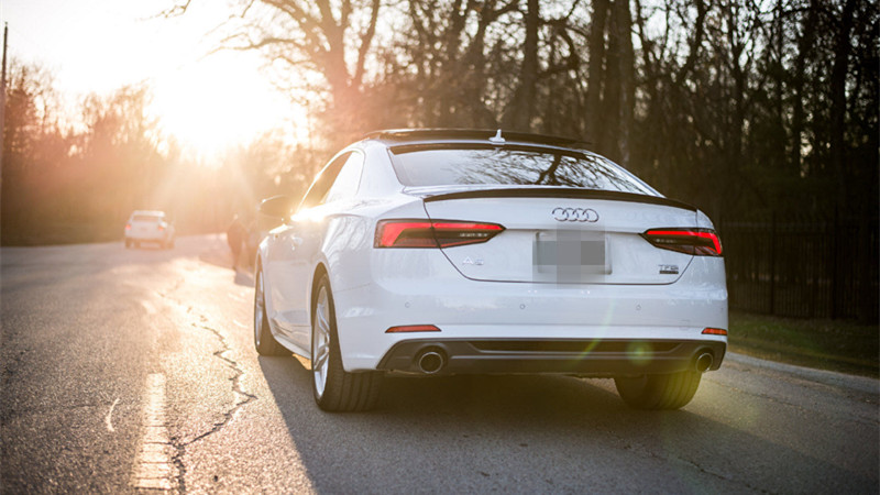 适用于17-20款奥迪a5/s5改装碳纤维小包围m4款 s款压尾翼 定风翼 m4