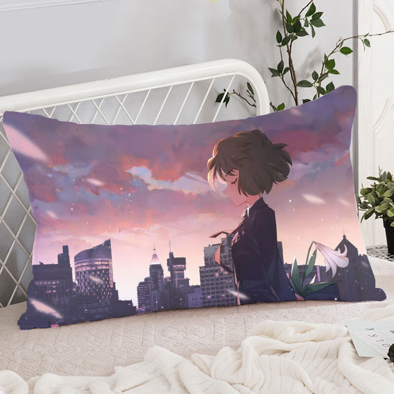 名侦探柯南周边 灰原哀抱枕可爱卡通动漫枕头靠垫双面定制生日礼物