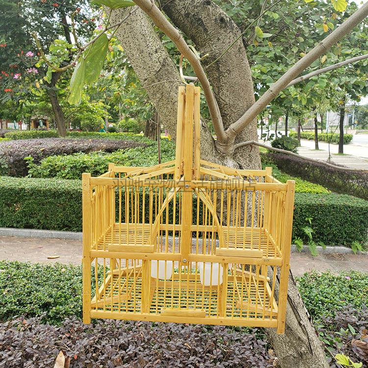 打笼拍翻转笼自动鸟笼红子黄雀竹制鸟笼绣眼画眉麻雀鸟