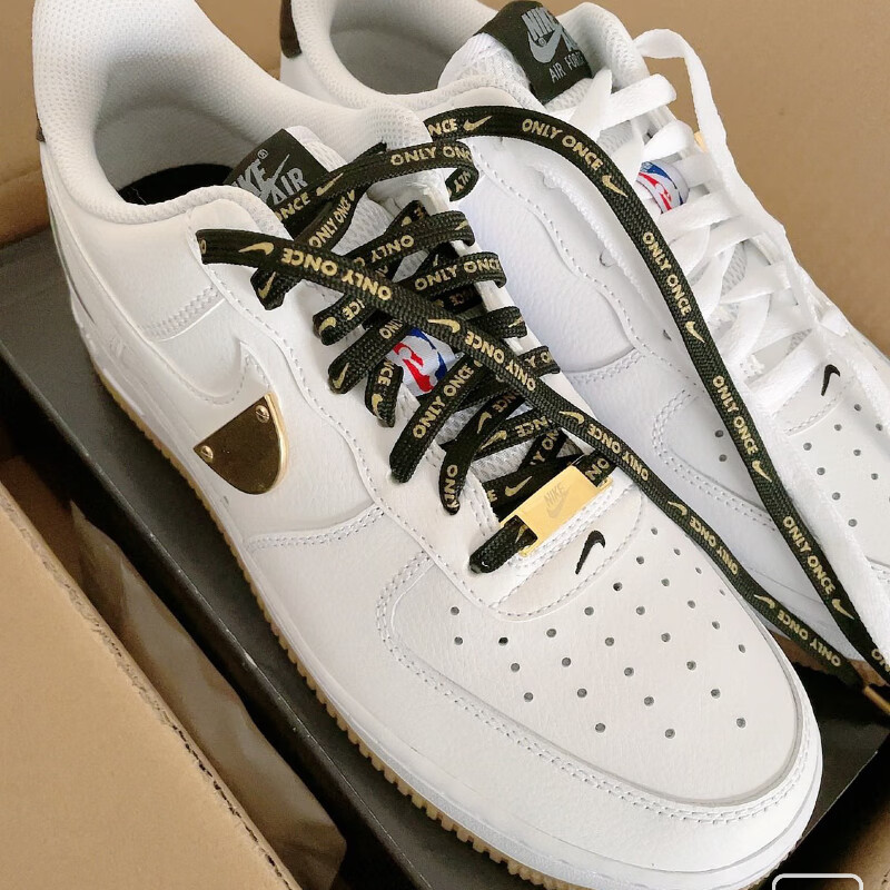 适配1once空军一号af1金字once金属扣鞋带白色justdo送金属扣120cm