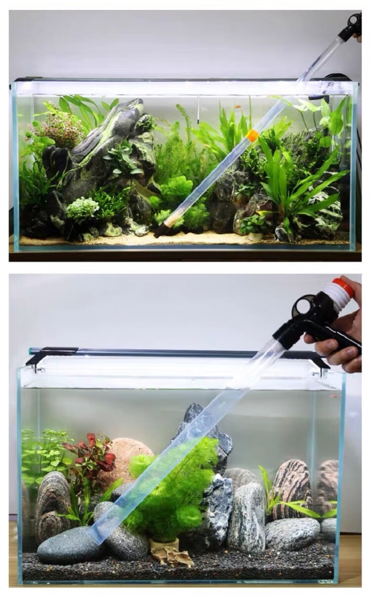 魚缸換水洗沙器手動吸汙糞便器水族箱虹吸抽水換水管魚缸清潔換水洗沙