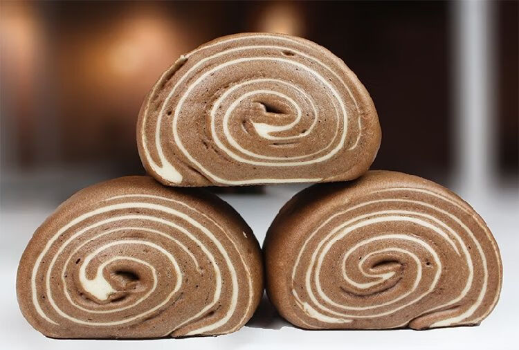 斤巧克力甜味馒头河南大馒头早餐速食面食花卷手工主食老面巧克力馒头