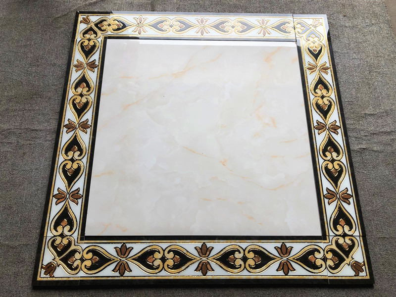 微晶石波导线800x150瓷砖过道镀金波打线客餐厅圈边踢脚线条透明配套