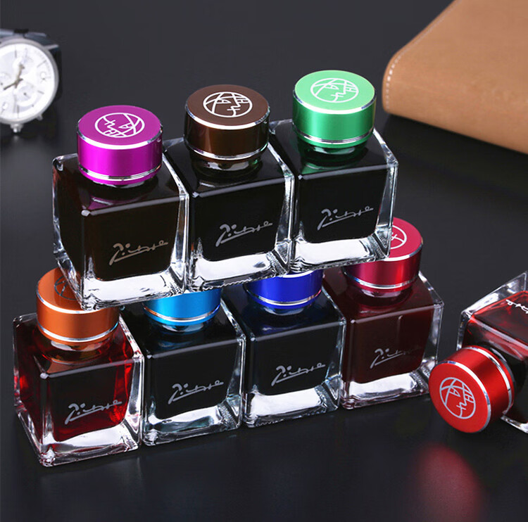 毕加索pimio彩色墨水钢笔水非碳素颜料型彩墨40ml魅惑紫