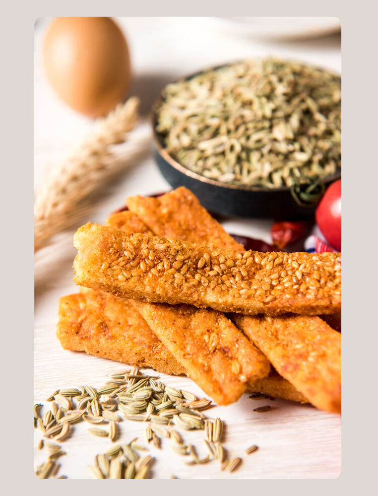 新疆油炸孜然馕爆炸烤馕锅巴馍片休闲零食特色小吃蒜香4包