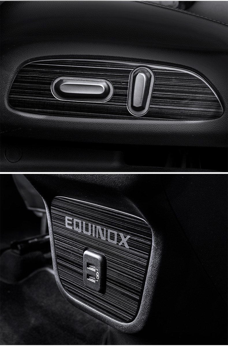 欧因 全新17-19款雪佛兰探界者内饰改装 探界者rs中控出风口不锈钢